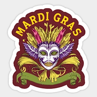 Mardi Gras Sticker